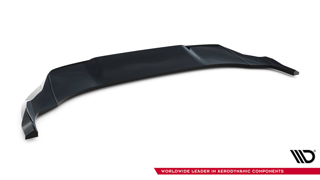 Maxton Design Street+ Spoilerlippe Front Ansatz passend für Audi SQ7 Mk2 Facelift 2 schwarz Hochglanz