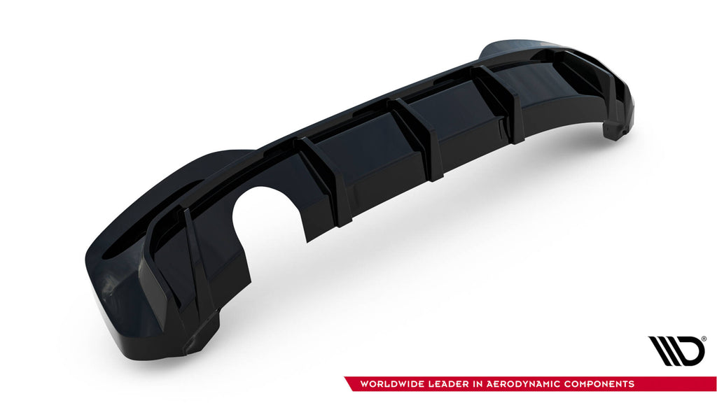 Maxton Design Diffusor Heck Ansatz V.3 passend für BMW 1er M-Paket F20 Facelift (Einzelauspuff li.)