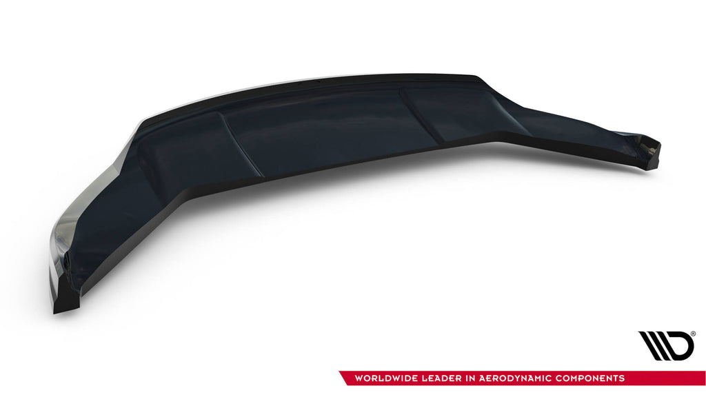 Maxton Design Street+ Spoilerlippe Front Ansatz V.3 passend für Tesla Model X Mk1 Facelift schwarz Hochglanz