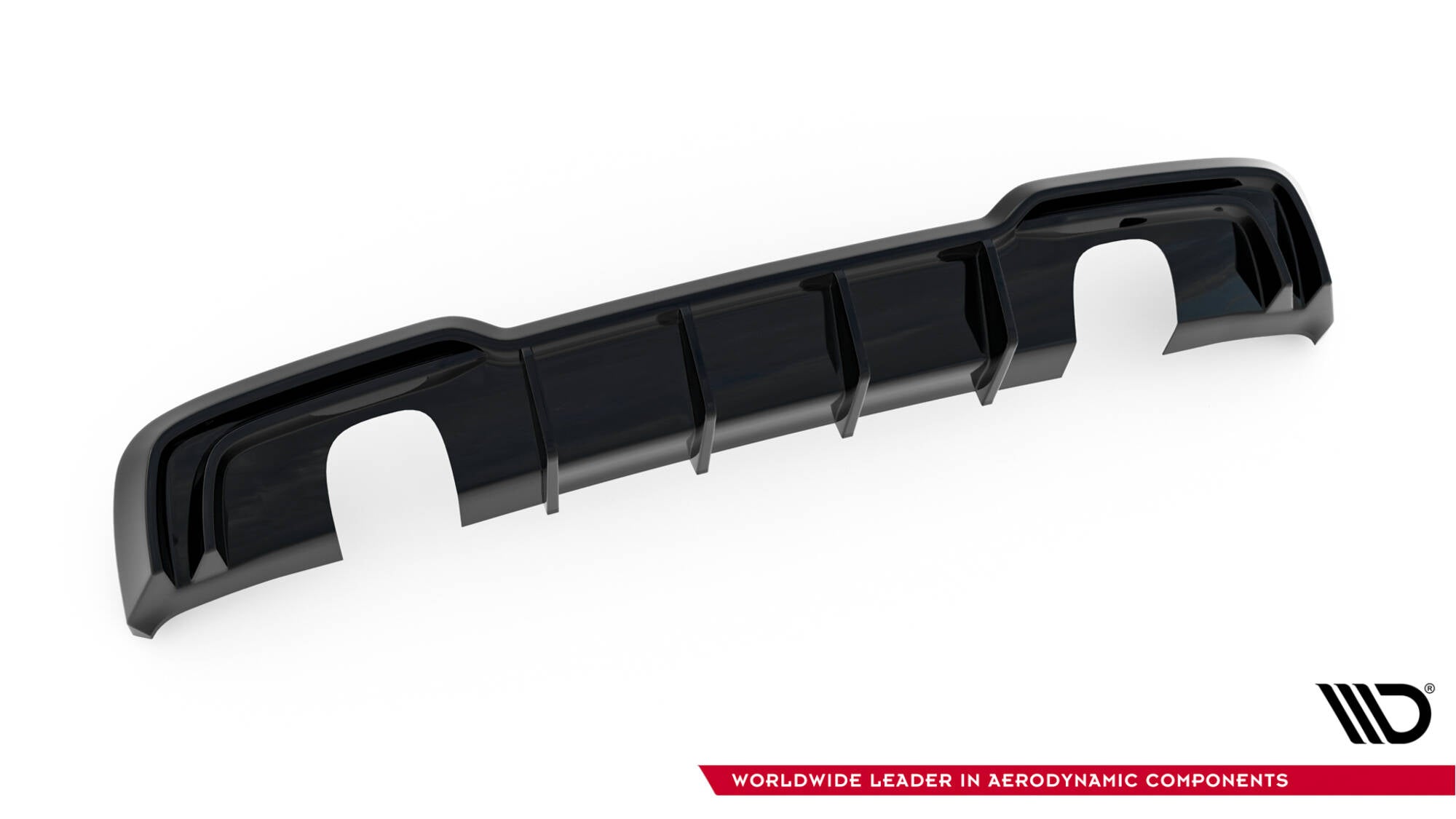 Maxton Design Diffusor Heck Ansatz passend für Audi A3 S-Line Sportback 8V Facelift (Einzelauspuff li. re.)