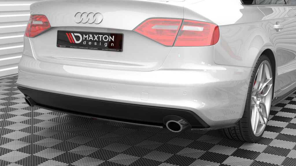 Maxton Design Heckansatz Audi A4 S-Line B8 Facelift schwarz Hochglanz für Audi A4