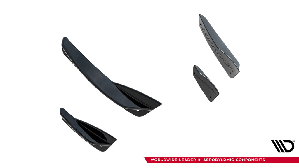 Maxton Design Stoßstangen Flaps Wings vorne Canards passend für Mercedes-AMG CLE 53 Aero C236