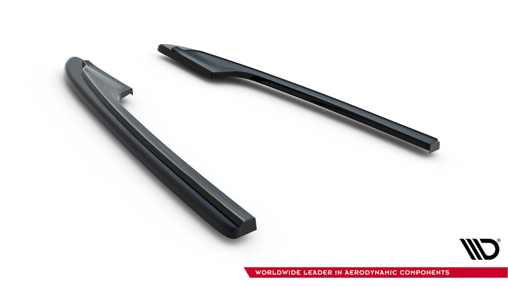 Maxton Design Heck Ansatz Flaps Diffusor passend für Audi Audi RS6 C7 / C7 Facelift schwarz Hochglanz