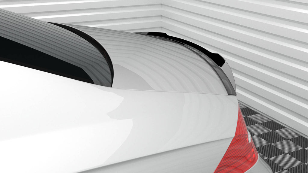 Maxton Design Spoiler CAP passend für Mercedes-Benz CLS C219 schwarz Hochglanz