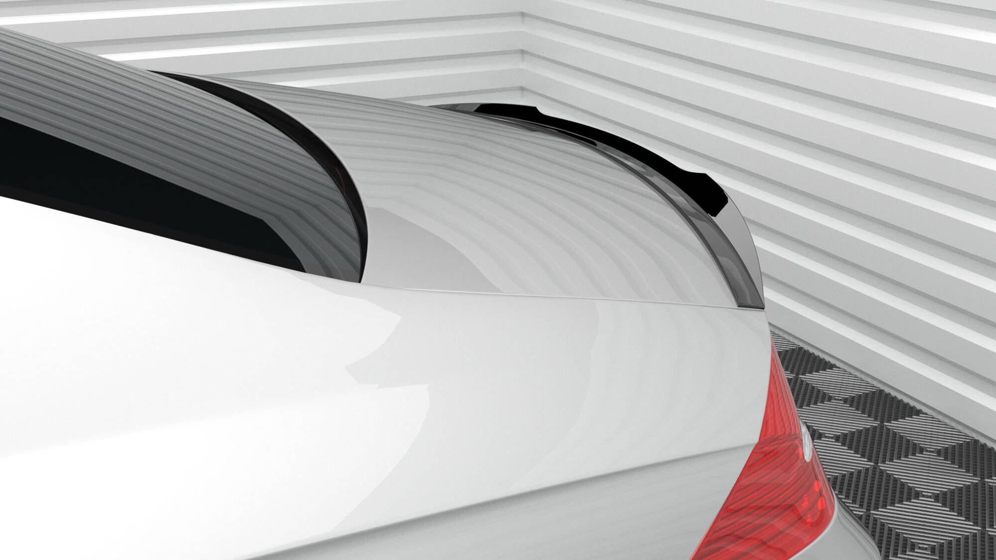 Maxton Design Spoiler CAP passend für Mercedes-Benz CLS C219 schwarz Hochglanz