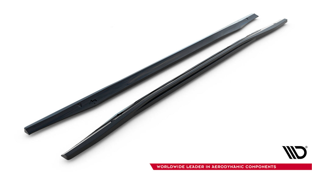 Maxton Design Street+ Seitenschweller Leisten passend für Dodge Durango SRT Mk3 schwarz Hochglanz