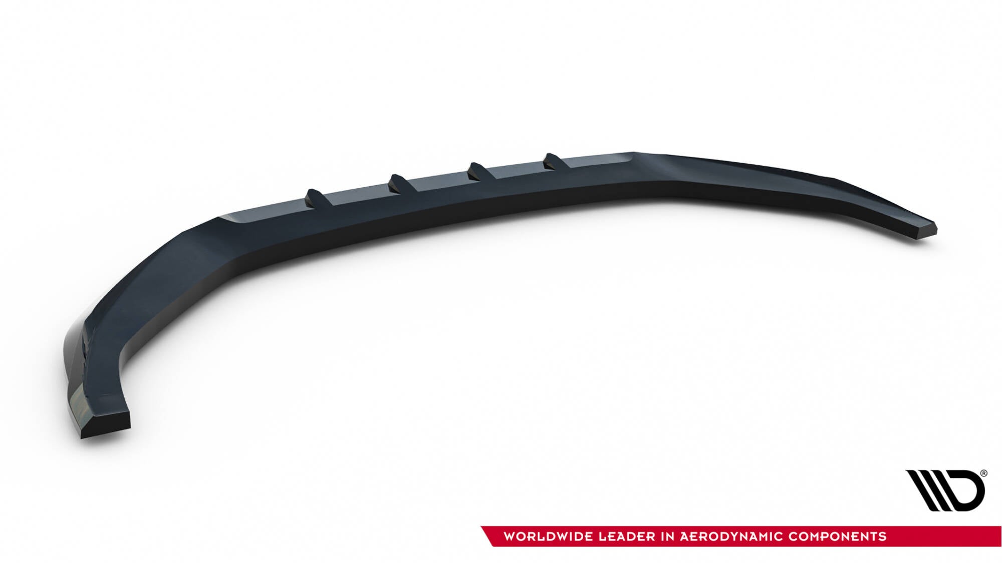 Maxton Design Street+ Spoilerlippe Front Ansatz passend für V.2 Audi A5 F5 Facelift schwarz Hochglanz