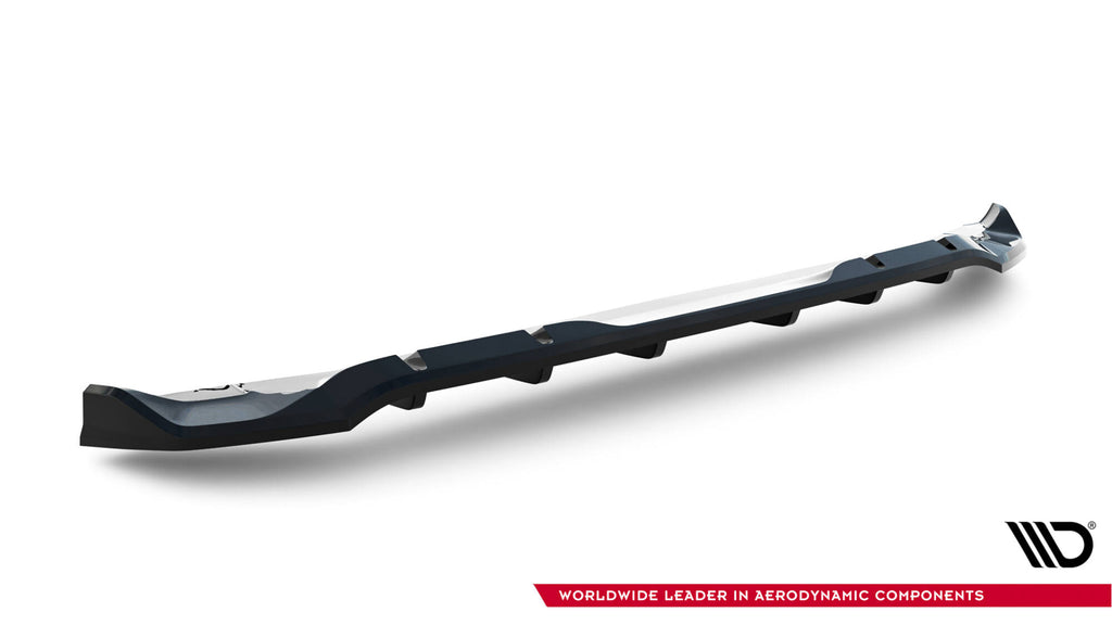 Maxton Design Street+ Mittlerer Diffusor RACE passend für Abarth 500e schwarz Hochglanz