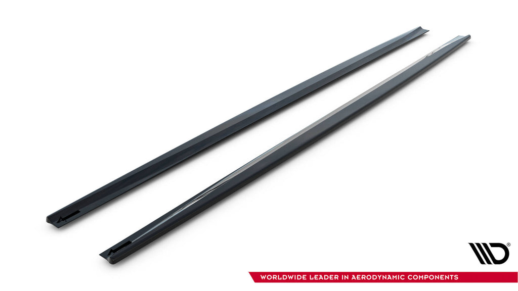 Maxton Design Street+ Seitenschweller Leisten V.2 passend für Ford Focus ST / ST-Line Mk4 schwarz Hochglanz