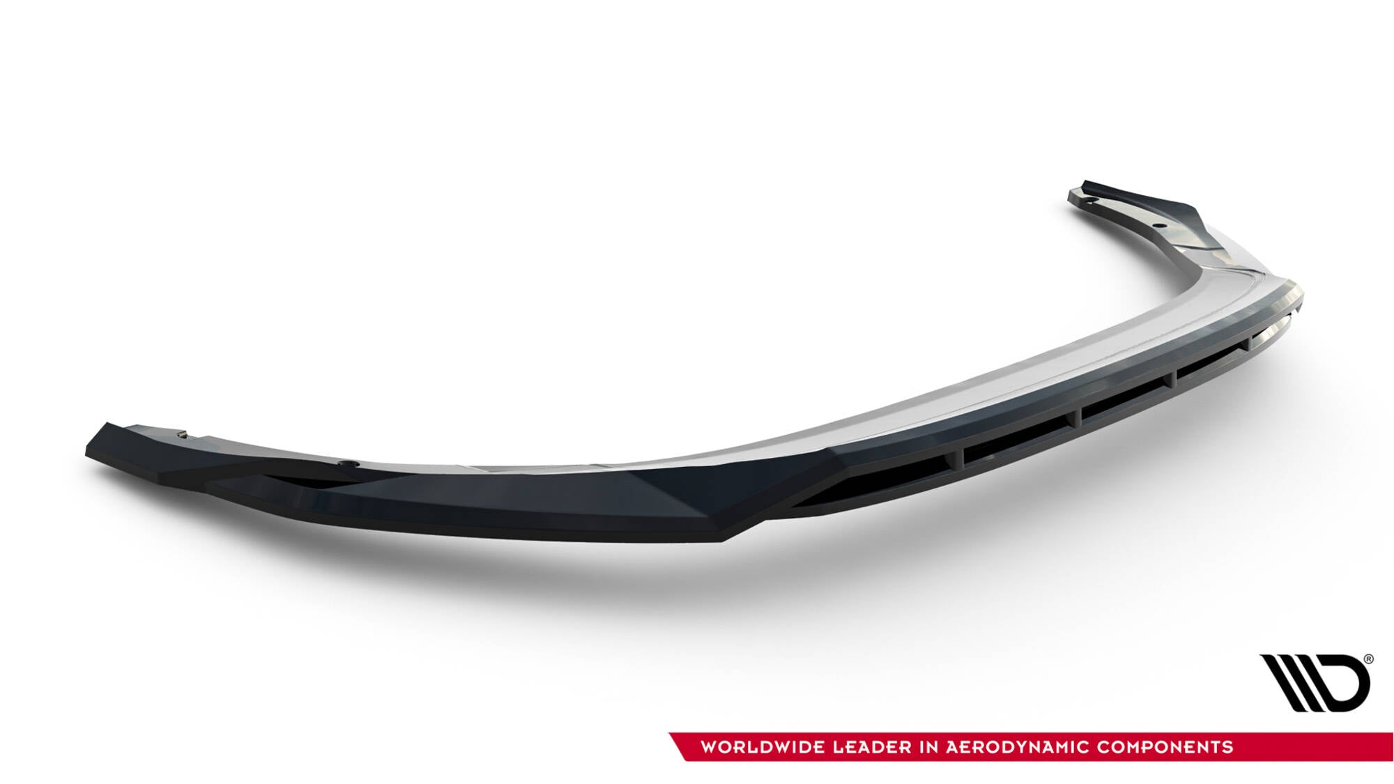 Maxton Design Street+ Spoilerlippe Front Ansatz V.1 passend für Skoda Octavia RS Liftback / Combi Mk4 Facelift schwarz Hochglanz