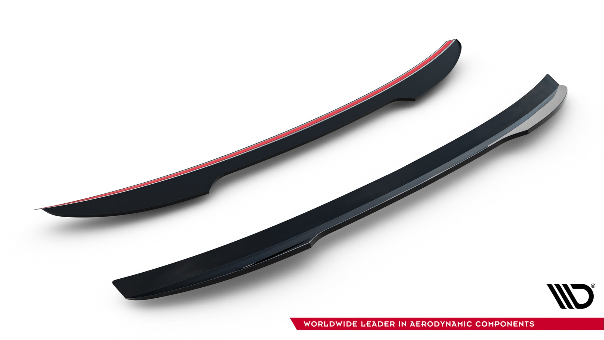 Maxton Design Spoiler CAP passend für Audi S5 Coupe / A5 S-Line Coupe 8T / 8T Facelift schwarz Hochglanz