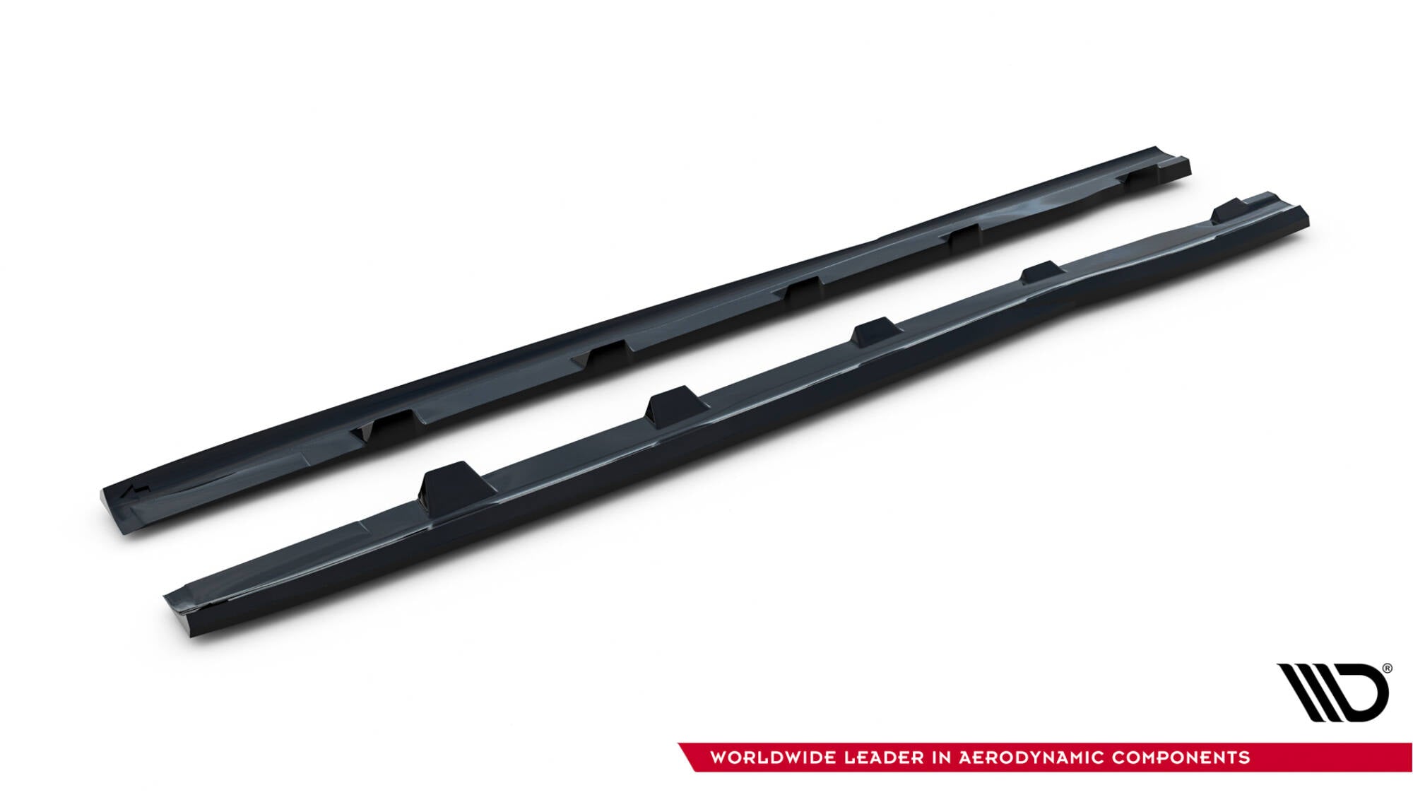 Maxton Design Street+ Seitenschweller Leisten passend für V.3 passend für Ford Focus ST Mk3 schwarz Hochglanz