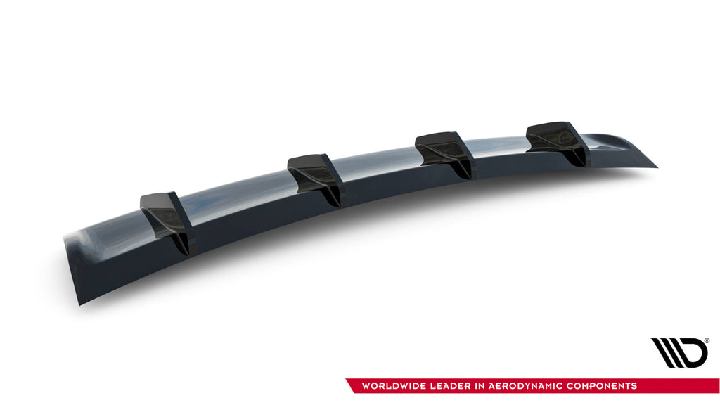 Maxton Design Diffusor Heck Ansatz passend für Maserati Quattroporte Mk6 schwarz Hochglanz