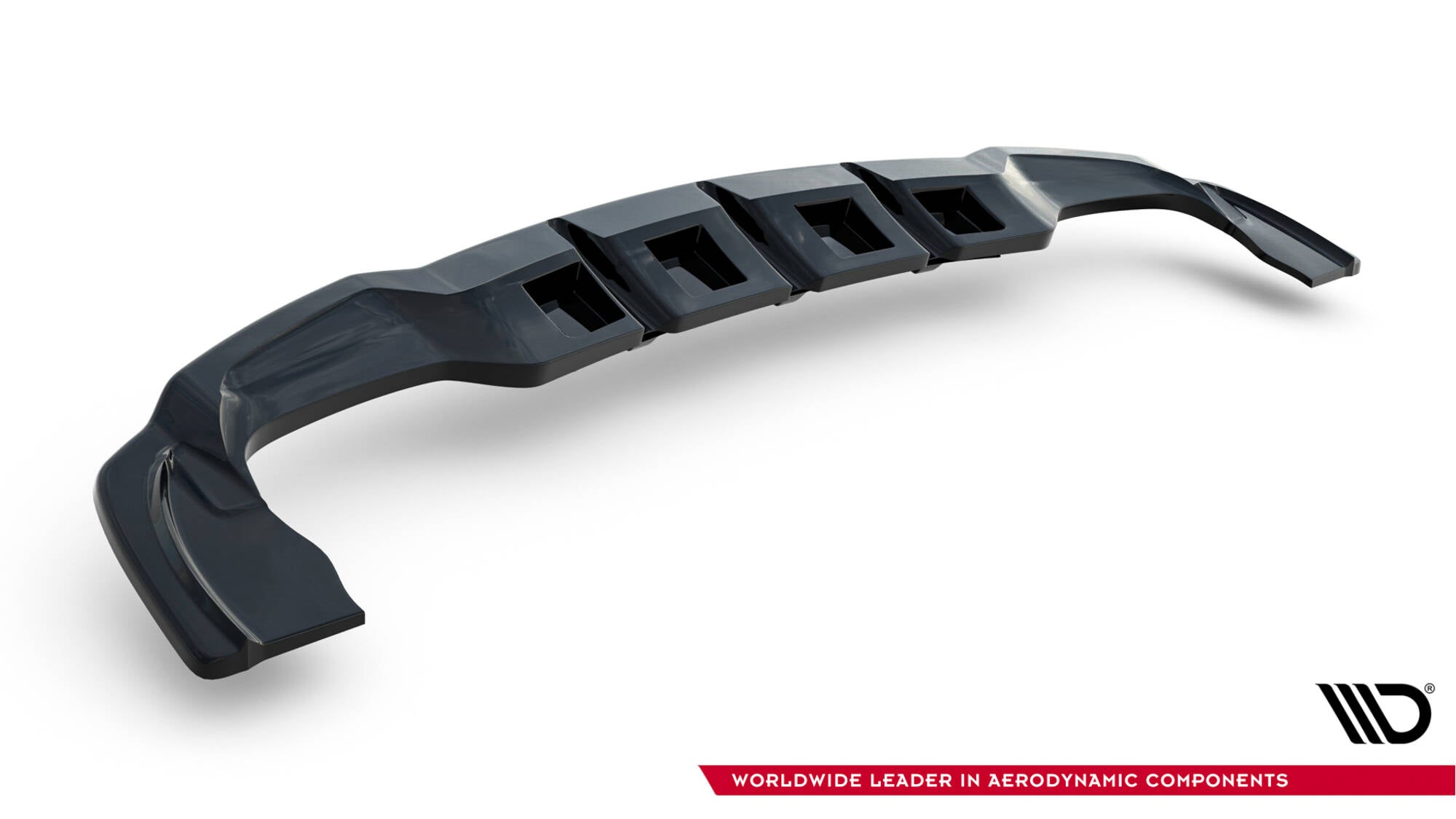 Maxton Design Street+ Mittlerer Diffusor RACE passend für V.1 Mercedes-Benz GLA 45 AMG schwarz Hochglanz