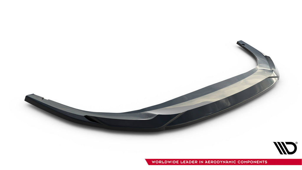 Maxton Design Street+ Spoilerlippe Front Ansatz V.4 passend für VW Golf GTI / GTE / R-Line Mk8 Facelift schwarz Hochglanz