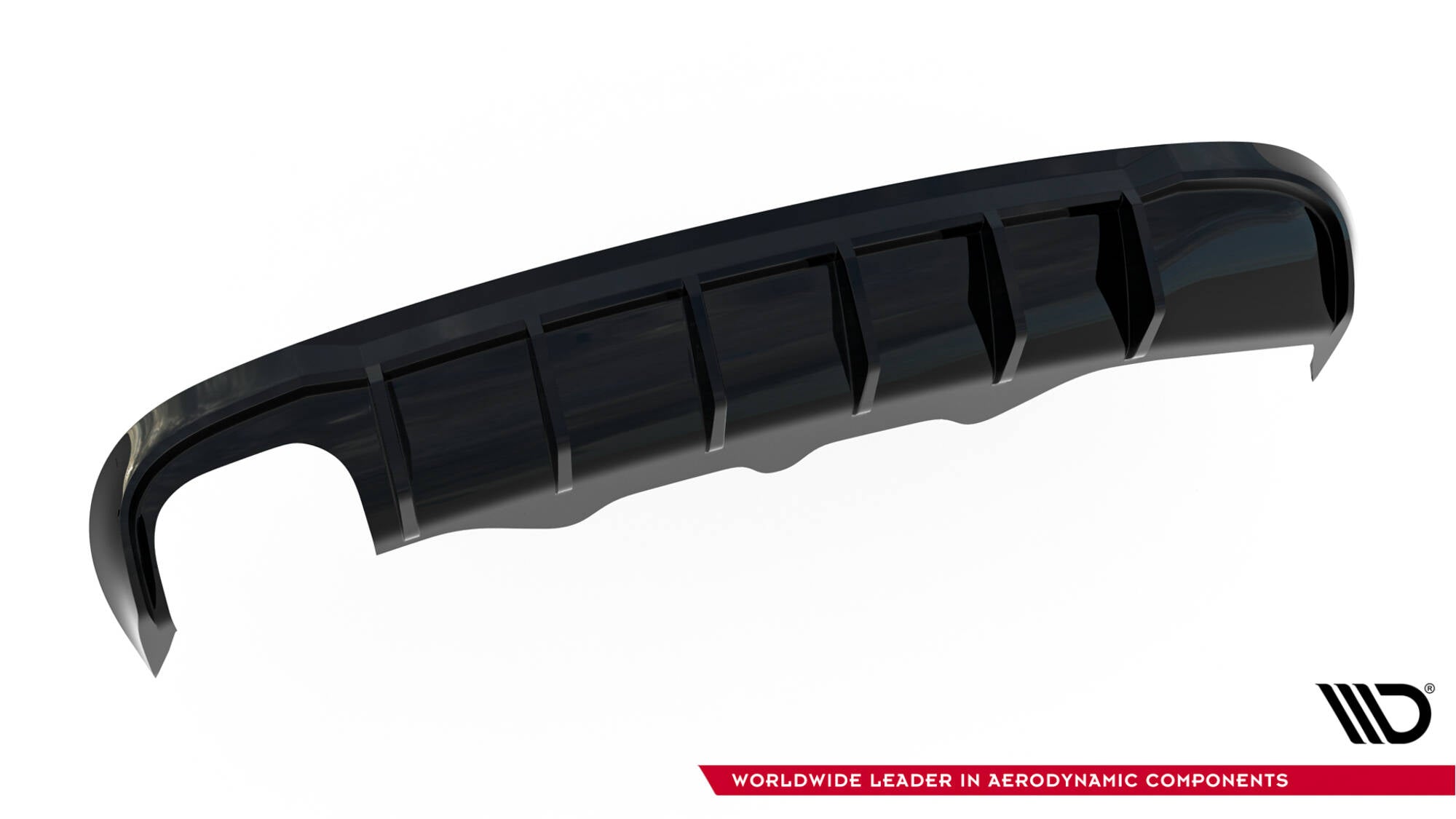 Maxton Design Diffusor Heck Ansatz passend für Audi A5 S-Line Sportback 8T (Doppelauspuff li.endrohr)
