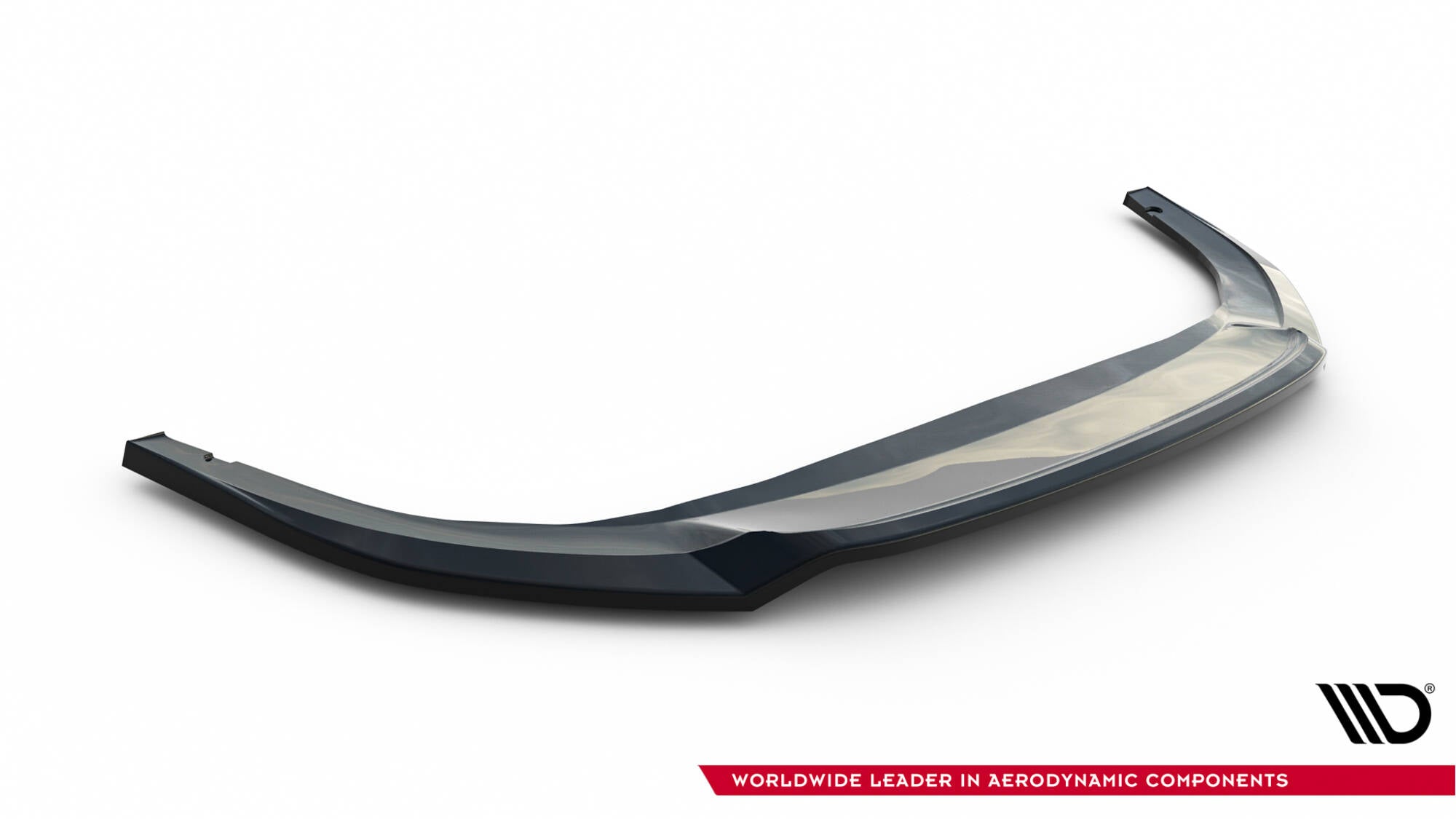 Maxton Design Street+ Spoilerlippe Front Ansatz V.3 passend für VW Golf GTI / GTE / R-Line Mk8 Facelift schwarz Hochglanz