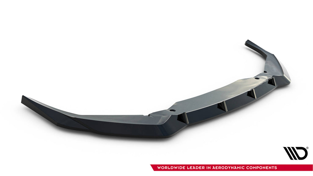 Maxton Design Street+ Spoilerlippe Front Ansatz V.1 passend für Toyota GR Yaris Mk4 Facelift schwarz Hochglanz