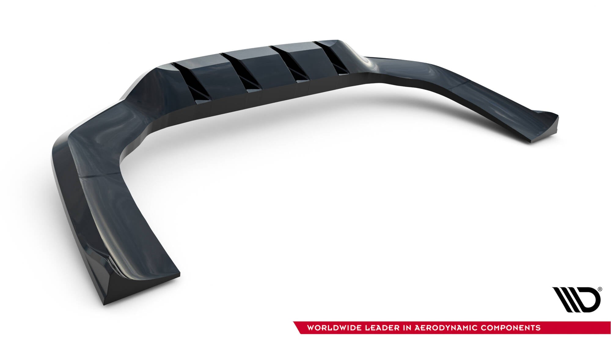 Maxton Design Street+ Mittlerer Diffusor RACE passend für Mercedes-AMG SL 63 R232 schwarz Hochglanz