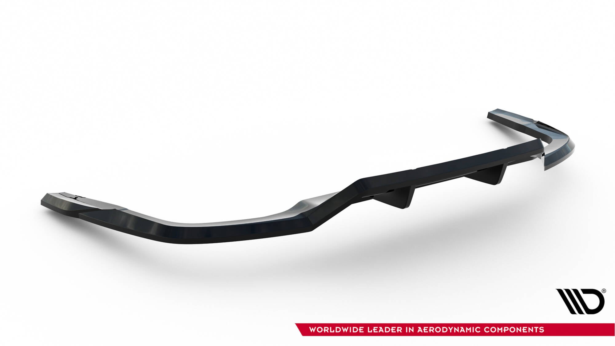 Maxton Design Street+ Mittlerer Diffusor RACE passend für Audi A5 F5 Facelift schwarz Hochglanz