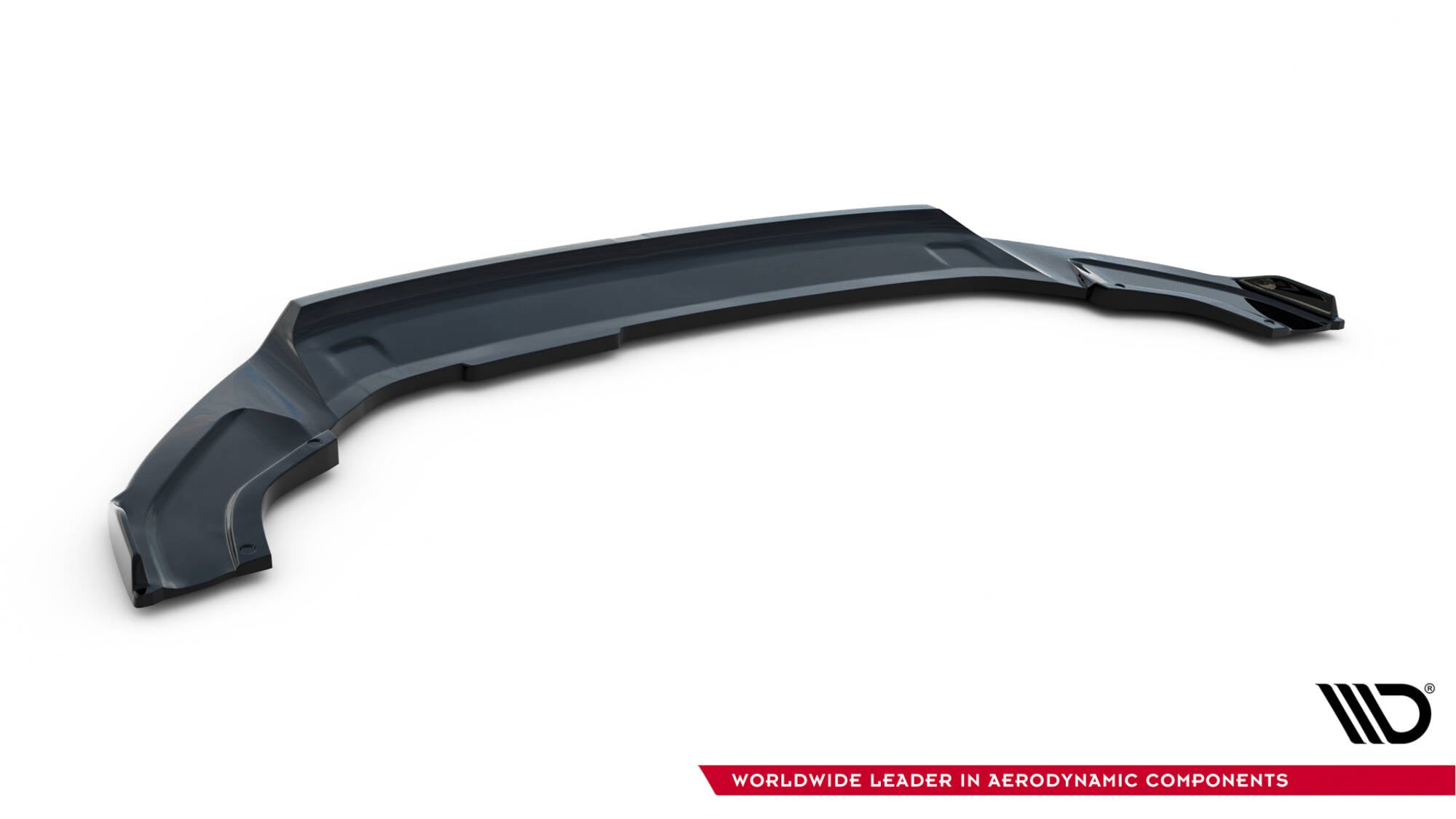 Maxton Design Street+ Spoilerlippe Front Ansatz V.2 passend für VW Golf R / R-Line Mk7 Facelift schwarz Hochglanz