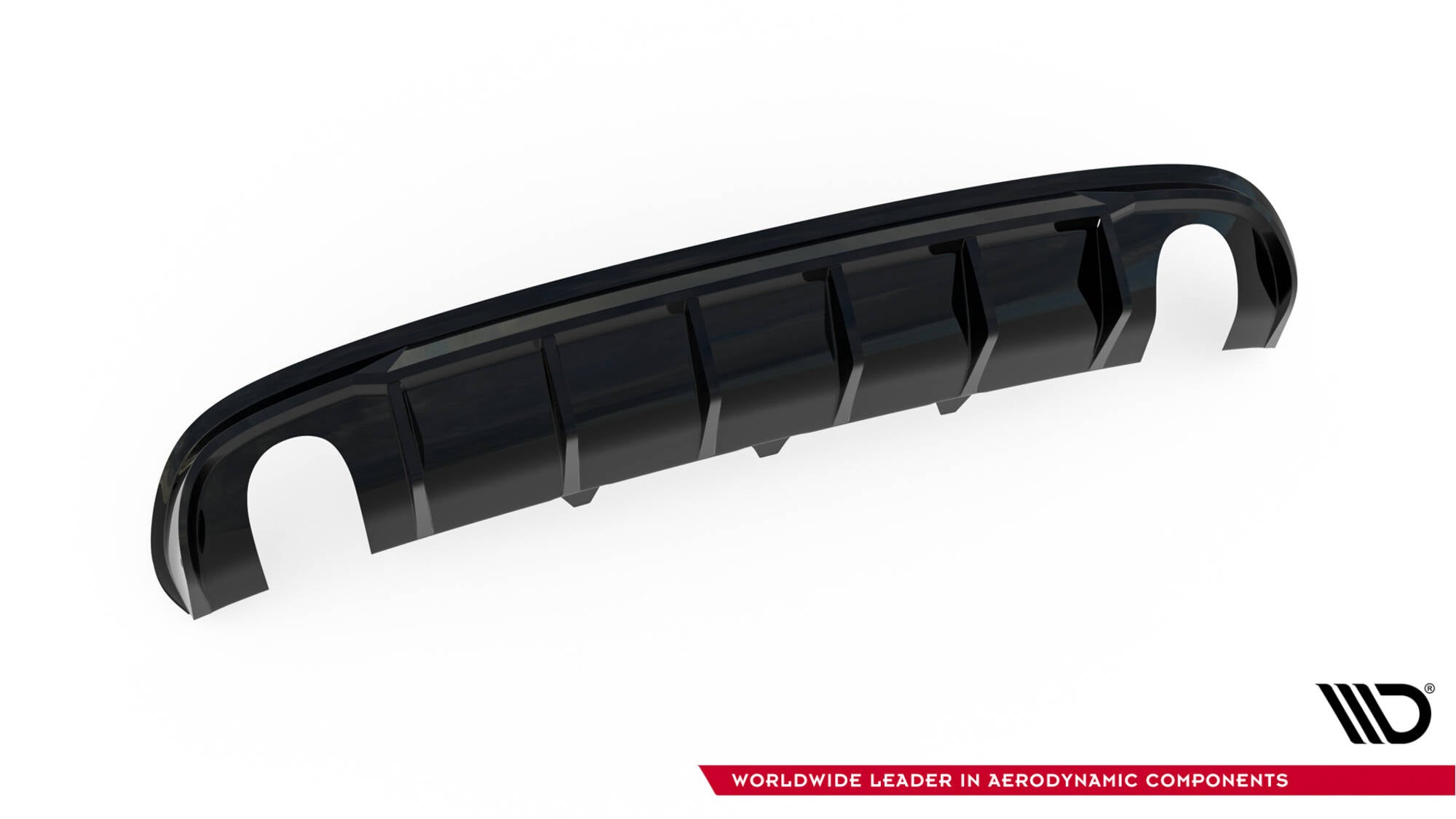Maxton Design Diffusor Heck Ansatz passend für Audi A4 S-Line Limousine / Avant B8 (Einzelauspuff li. re.)