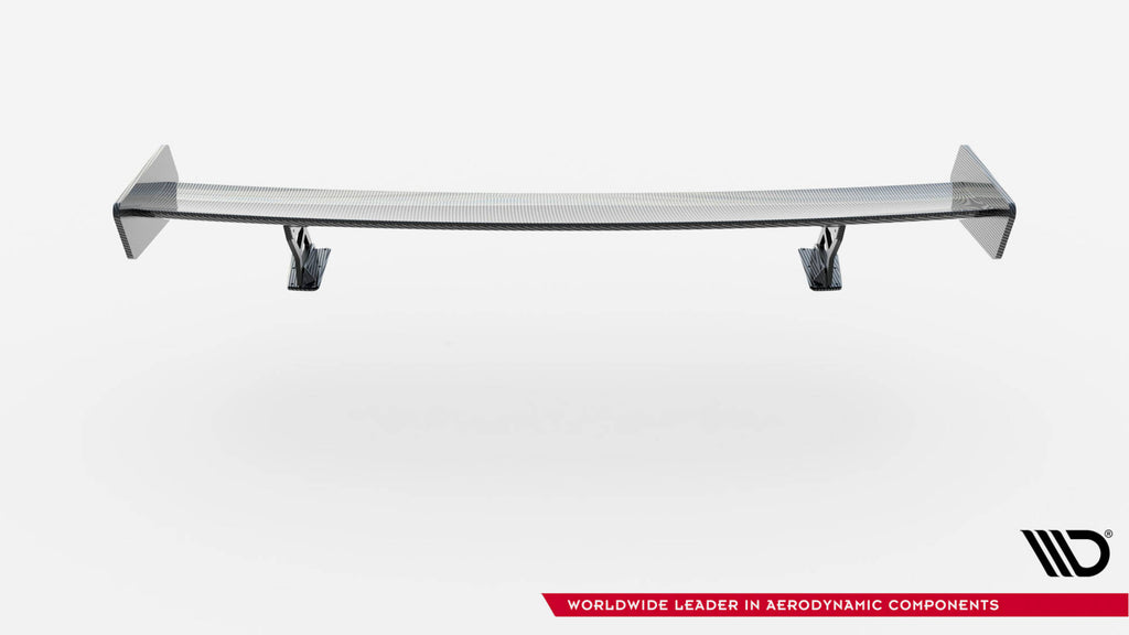 Maxton Design Carbon Spoiler With External Brackets Uprights BMW 3er Coupe E46 für BMW 3er E46