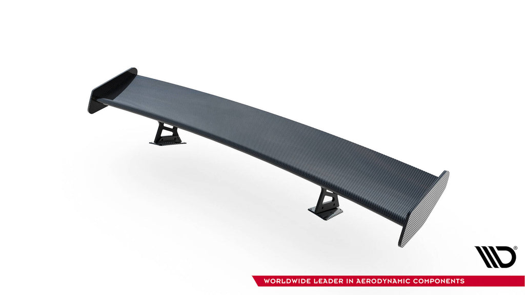 Maxton Design Carbon Spoiler With Internal Brackets Uprights V.1 + LED Porsche 718 Cayman 982c für Porsche Cayman 982c