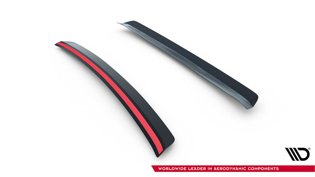 Maxton Design OBERER Spoiler CAP passend für BMW M3 / 3 M-Paket E36 Coupe GT Klasse schwarz Hochglanz