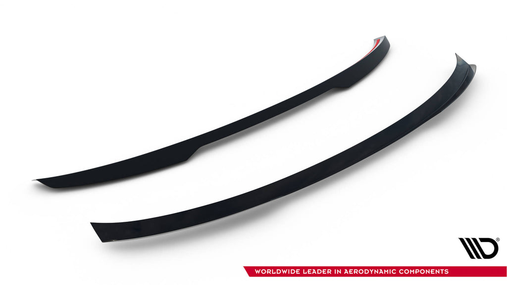 Maxton Design Niedriger Spoiler CAP passend für Audi e-tron schwarz Hochglanz
