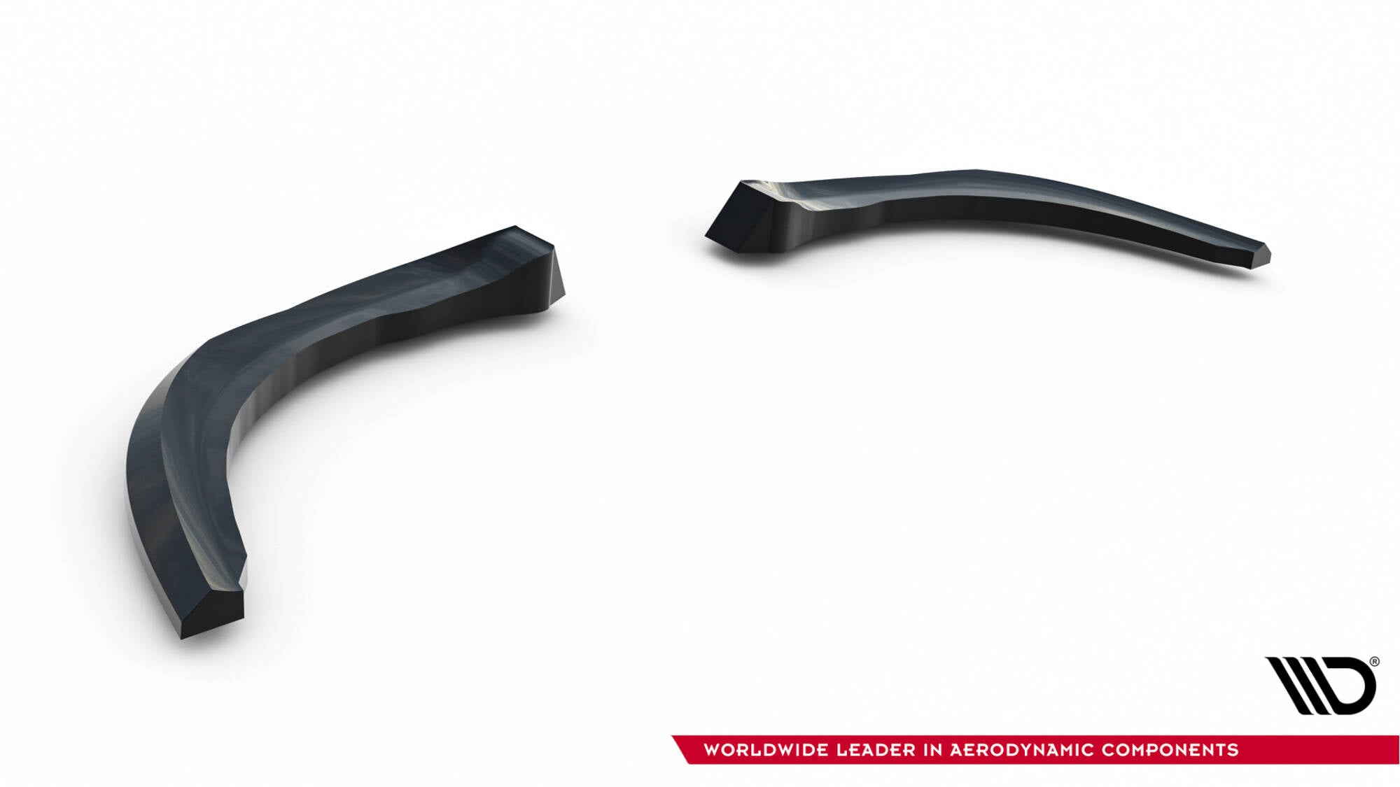 Maxton Design Heck Ansatz Flaps Diffusor V.3 passend für Ford Focus ST Mk3 Facelift schwarz Hochglanz