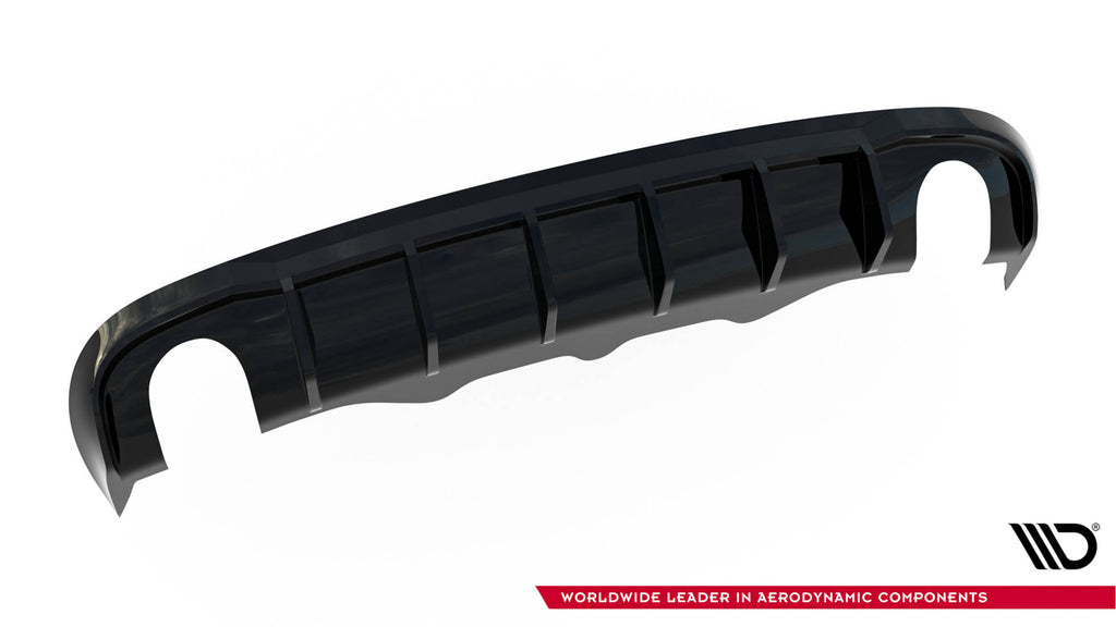 Maxton Design Diffusor Heck Ansatz passend für Audi A5 S-Line Sportback 8T (Einzelauspuff li. re.)