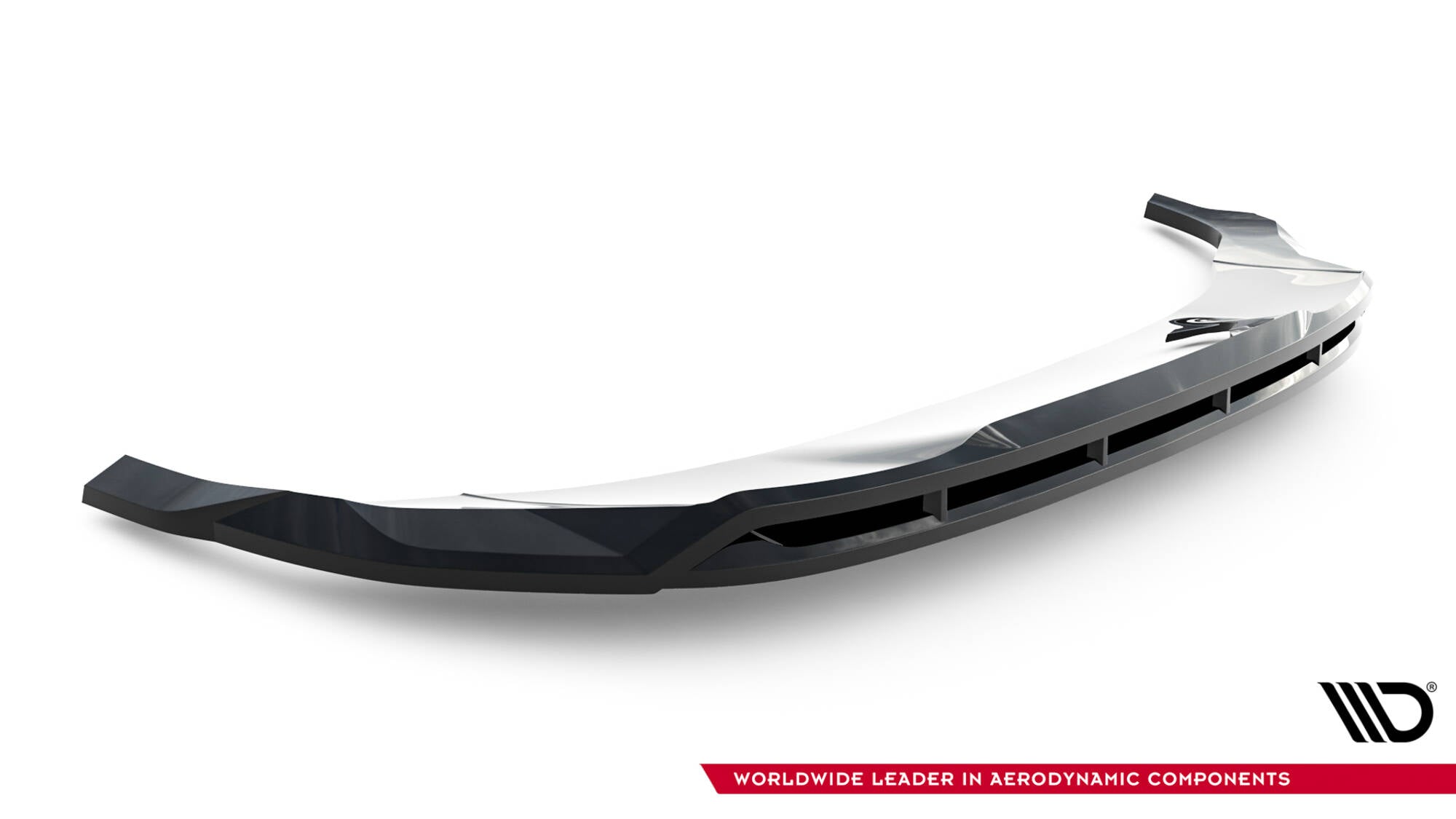 Maxton Design Street+ Spoilerlippe Front Ansatz passend für Audi SQ7 Mk2 Facelift 2 schwarz Hochglanz