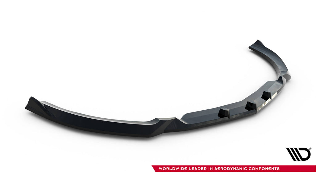 Maxton Design Street+ Spoilerlippe Front Ansatz passend für Mercedes-AMG SL 63 R232 schwarz Hochglanz
