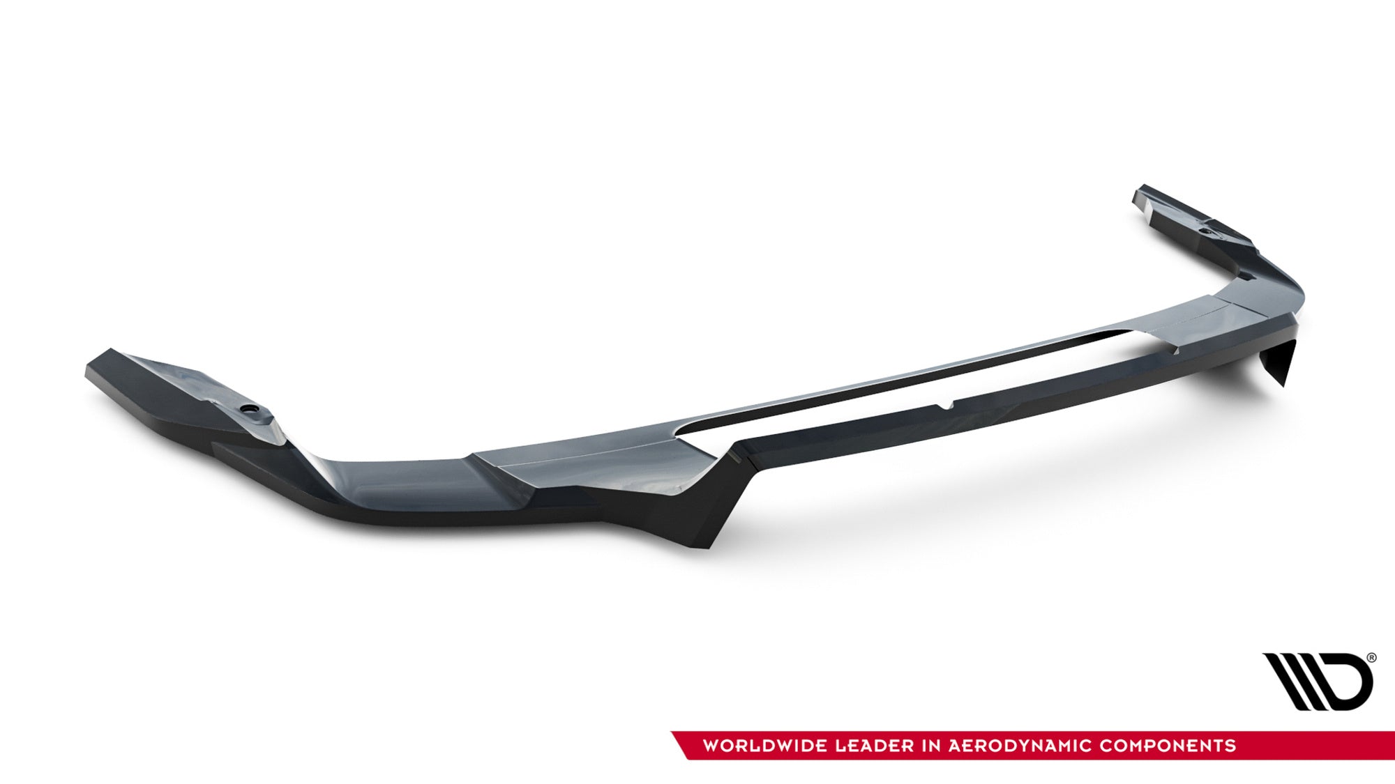 Maxton Design Street+ Mittlerer Diffusor RACE passend für Audi Q7 S-Line Mk2 Facelift 2 schwarz Hochglanz