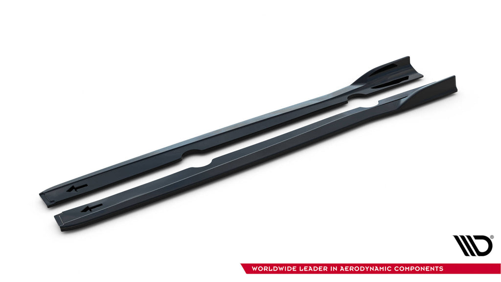 Maxton Design Street+ Seitenschweller Leisten passend für V.3 passend für Ford Fiesta ST / ST-Line Mk7 schwarz Hochglanz
