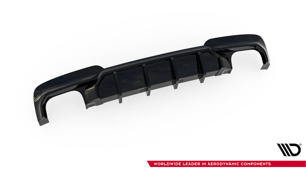 Maxton Design Diffusor Heck Ansatz V.2 passend für BMW 5er M-Paket F10 / F11 (Doppelauspuff li. re.)