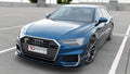 Maxton Design Street+ Spoilerlippe Front Ansatz V.2 passend für Audi A6 S-Line / S6 C8 / C8 Facelift schwarz Hochglanz
