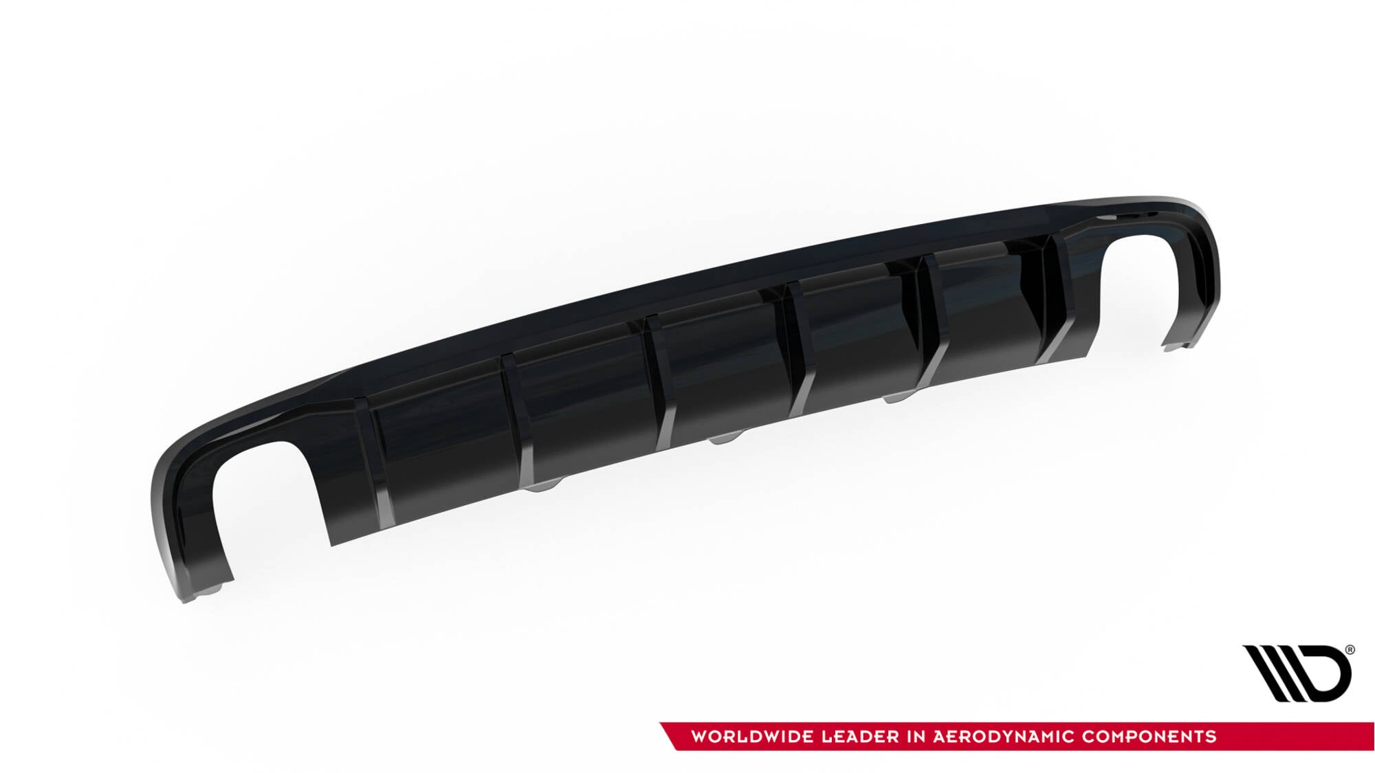 Maxton Design Diffusor Heck Ansatz passend für Audi A4 B8 Facelift (Einzelauspuff li. re.)