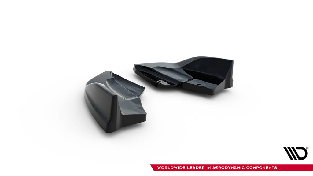 Maxton Design Heck Ansatz Flaps Diffusor V.2 passend für Ford Fiesta ST Mk7 Facelift schwarz Hochglanz