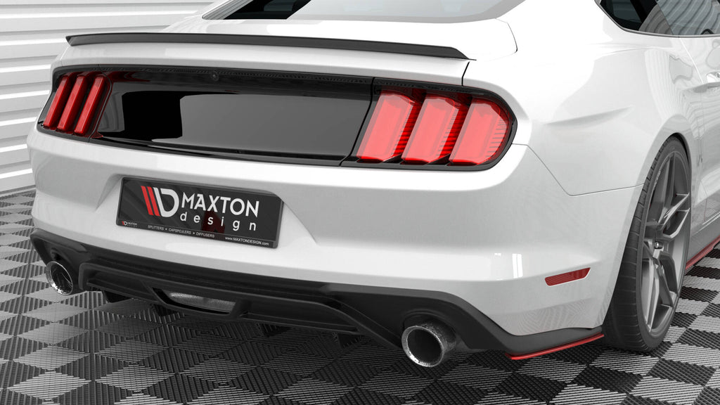 Maxton Design Heck Ansatz Flaps Diffusor V.2 für Ford Mustang GT Mk6 Facelift