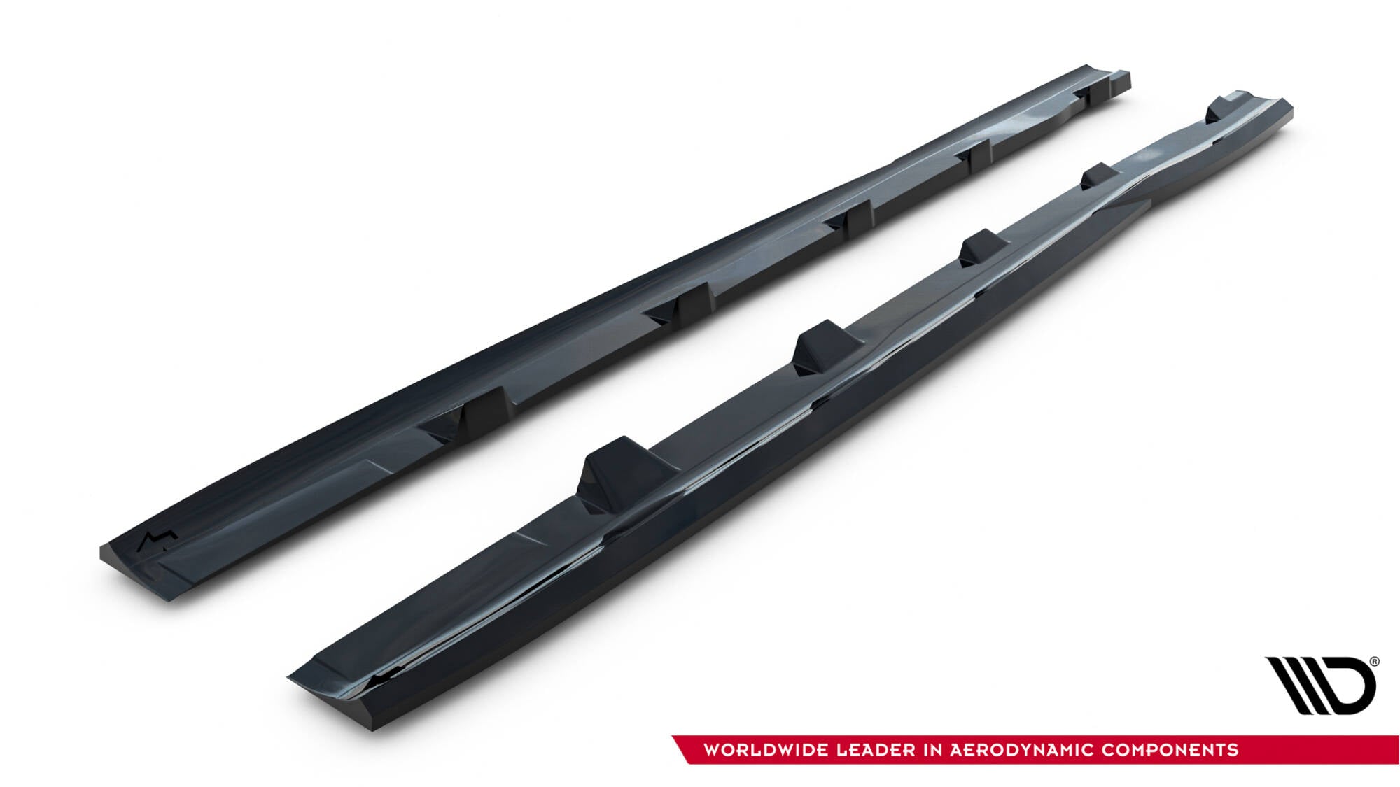 Maxton Design Street+ Seitenschweller Leisten passend für V.3 passend für Ford Focus ST Mk3 schwarz Hochglanz