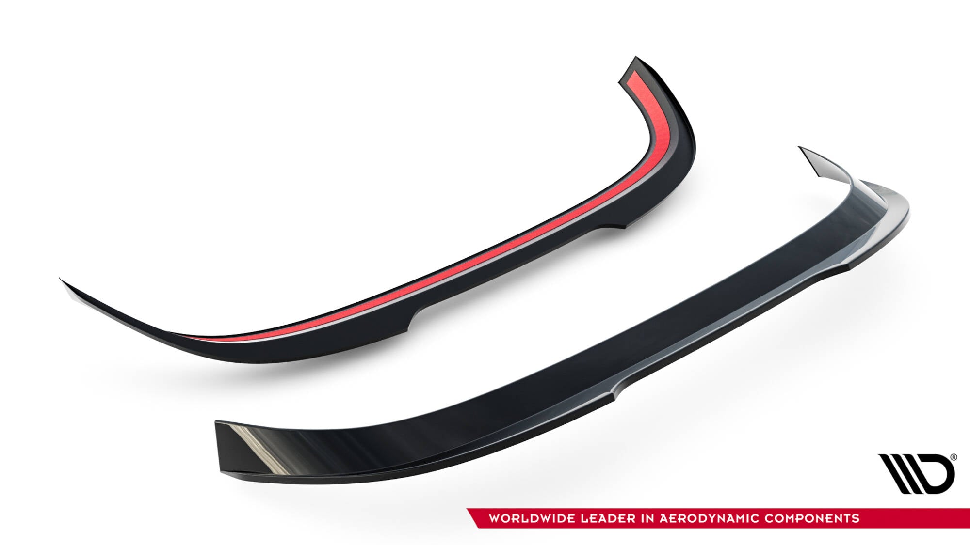 Maxton Design Spoiler CAP V.2 passend für VW Golf R-Performance Hatchback Mk8 Facelift schwarz Hochglanz