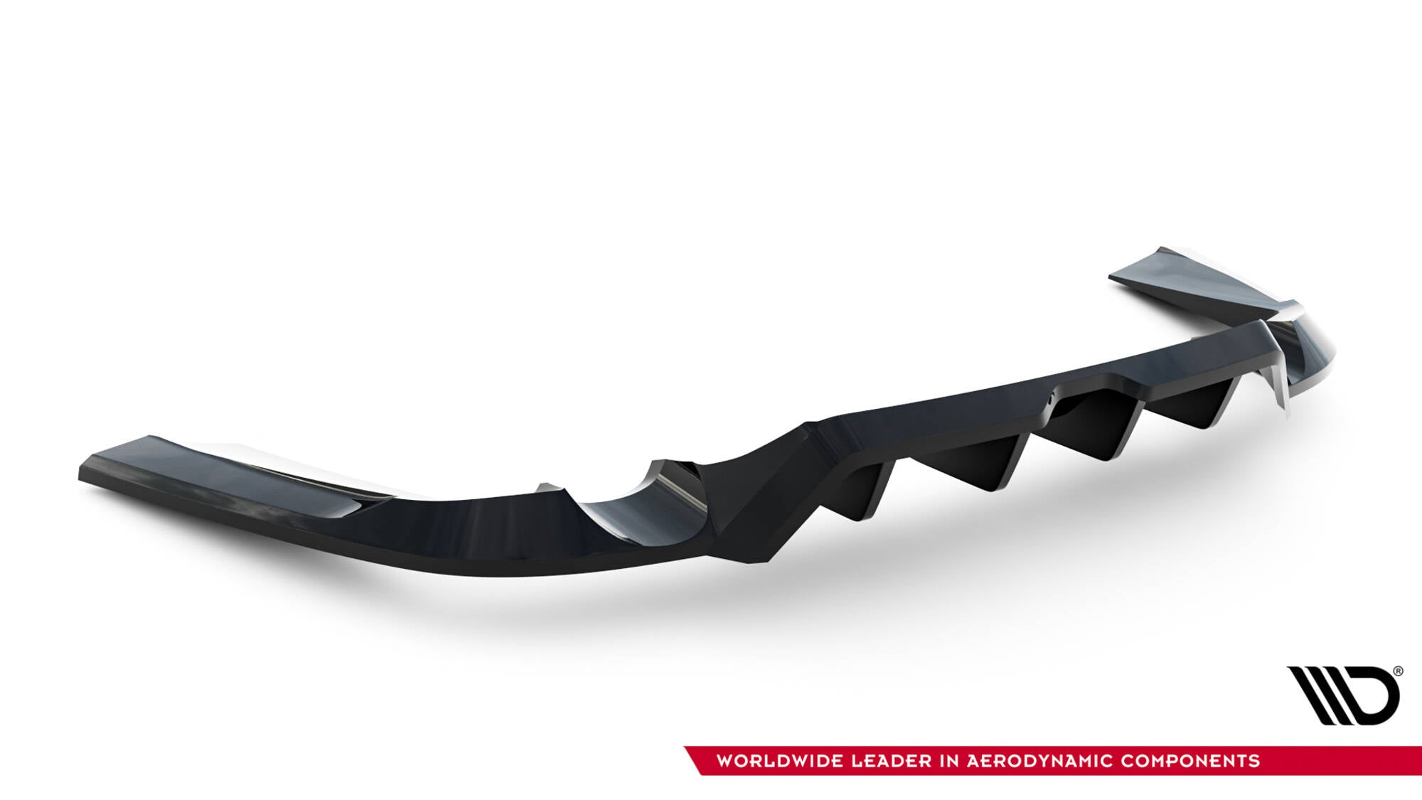 Maxton Design Street+ Mittlerer Diffusor RACE passend für Land Rover Range Rover Sport Mk2 schwarz Hochglanz