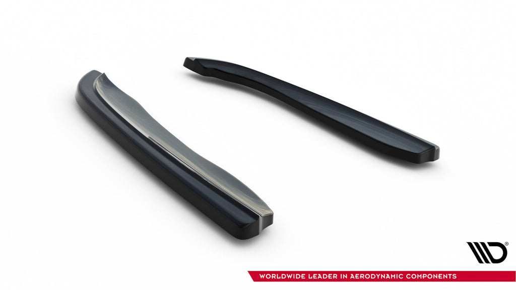 Maxton Design Heck Ansatz Flaps Diffusor passend für BMW 3er M-Paket Coupe E46 schwarz Hochglanz