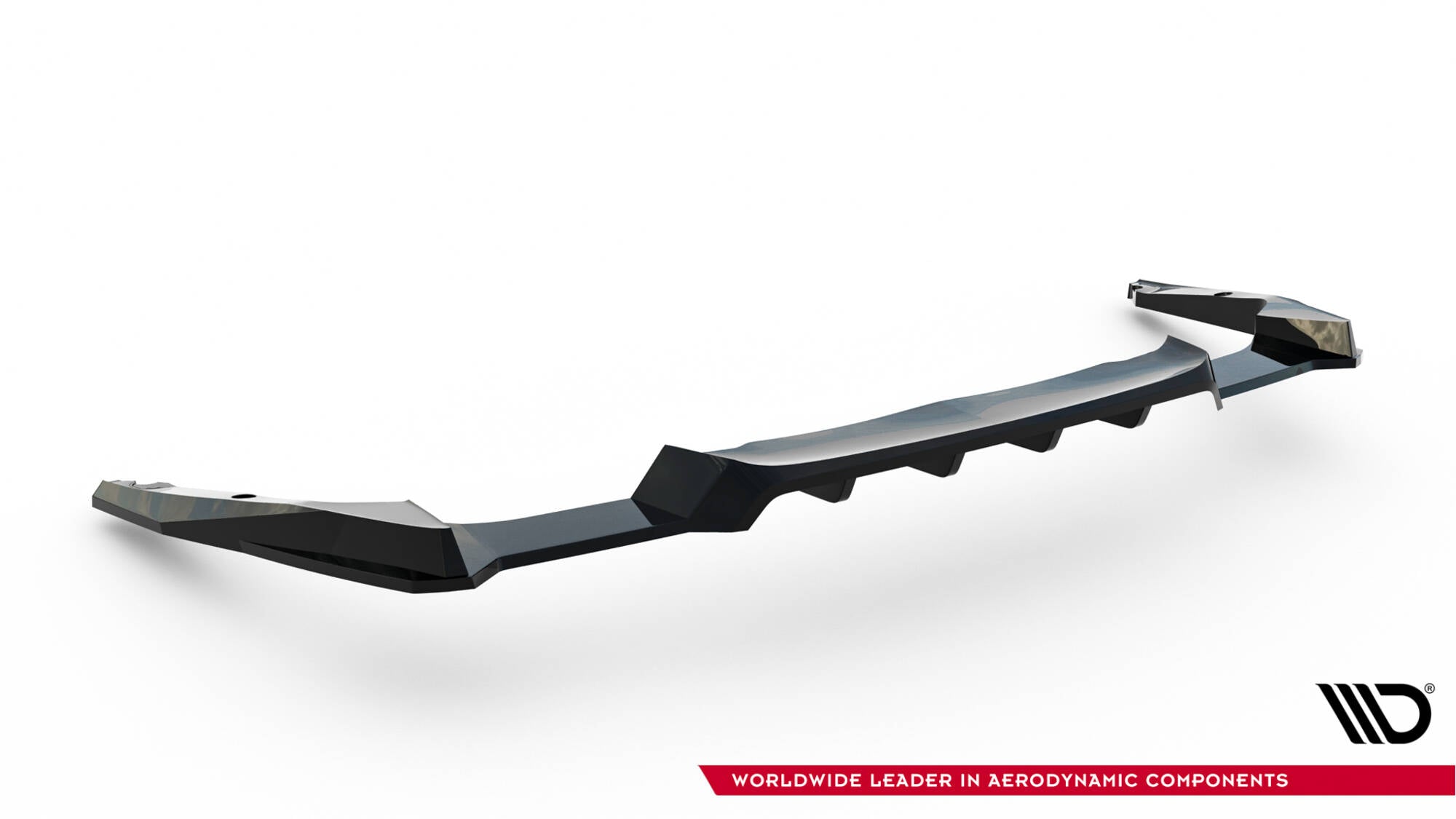 Maxton Design Street+ Mittlerer Diffusor RACE passend für Subaru Impreza WRX STI Mk3 Facelift schwarz Hochglanz