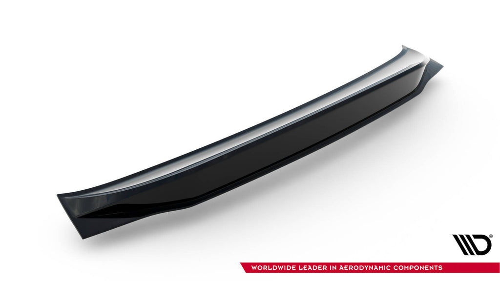 Maxton Design Niedriger Spoiler CAP 3D passend für Porsche Macan GTS / Standard / T Mk1 Facelift 2 schwarz Hochglanz