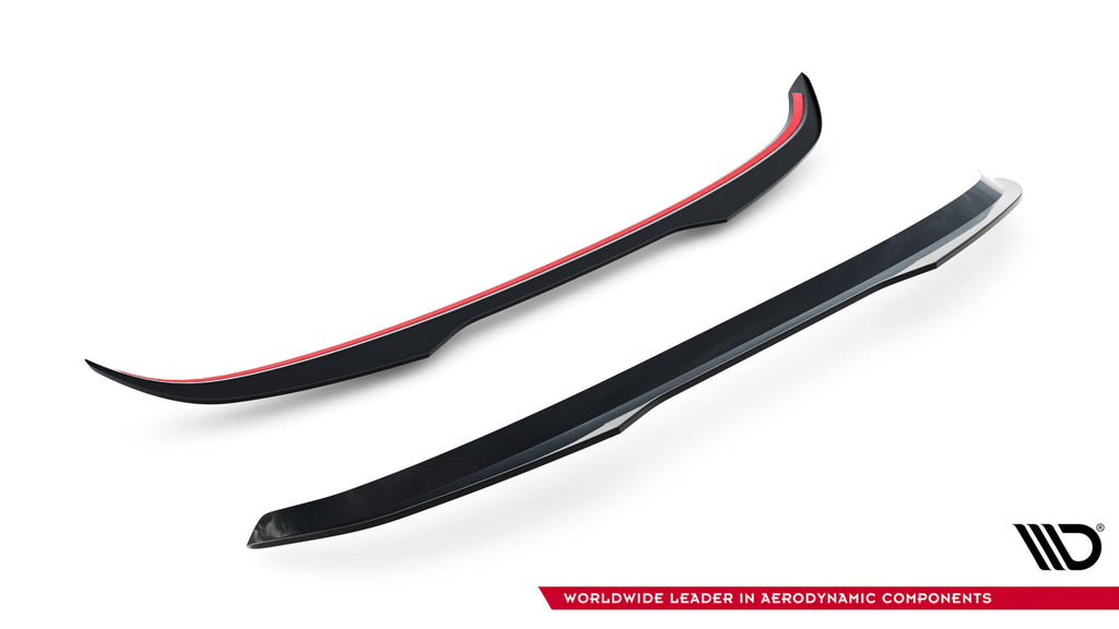Maxton Design Spoiler CAP V.2 passend für Hyundai I30 N Hatchback Mk3 / Mk3 Facelift schwarz Hochglanz