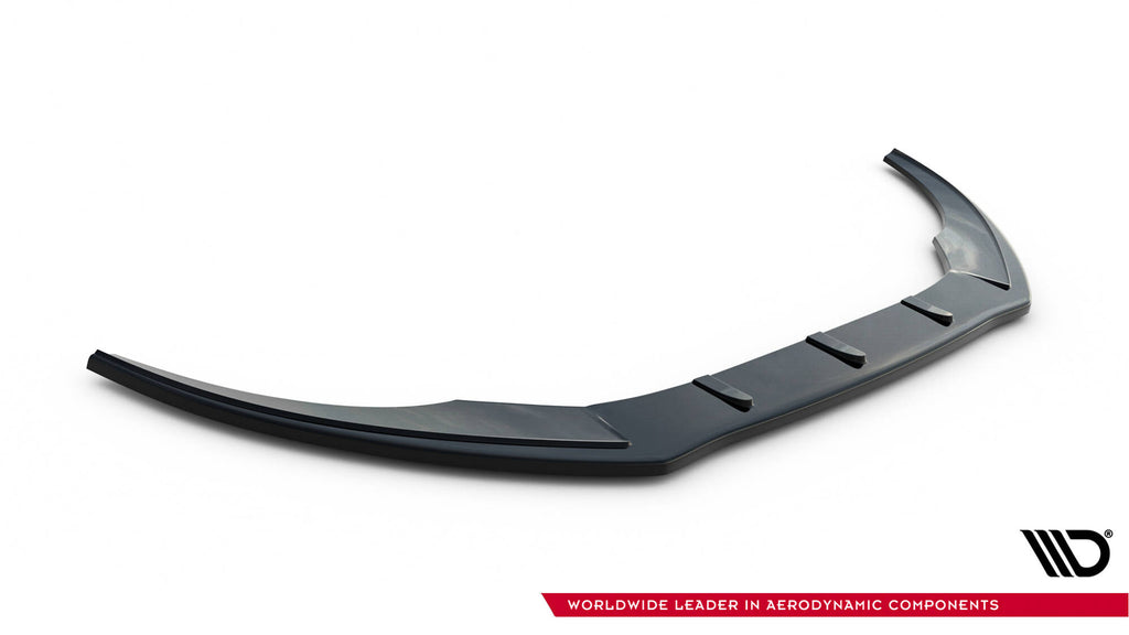 Maxton Design Street+ Spoilerlippe Front Ansatz V.1 passend für Audi S6 / A6 S-Line C7 schwarz Hochglanz