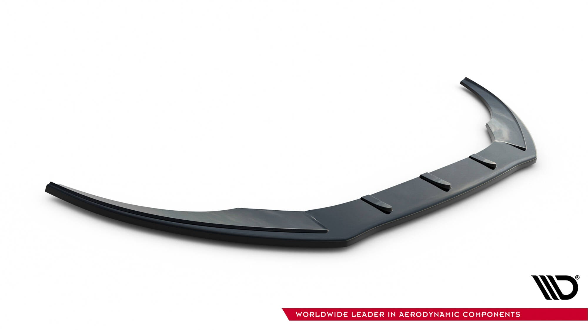Maxton Design Street+ Spoilerlippe Front Ansatz V.1 passend für Audi S6 / A6 S-Line C7 schwarz Hochglanz